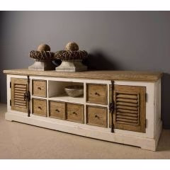 Tower Living Amanda tv-meubel - 190 cm - wit