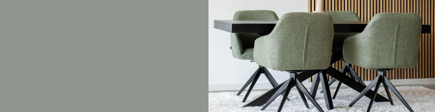Groene eetkamerstoelen