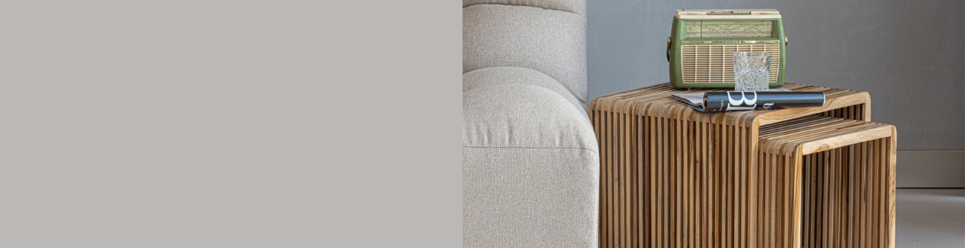 Houten bijzettafels Houten bijzettafels