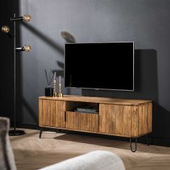 Sedona tv-meubel 135 cm mangohout zandkleur van het woonmerk Fraaai
