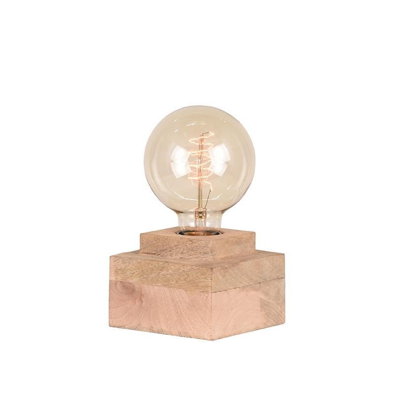 Block tafellamp mangohout 11 cm naturel
