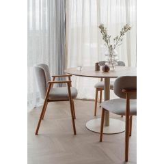 Kyle eettafel ø110 cm - naturel/beige