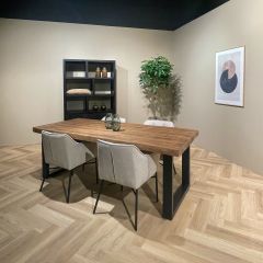 Sturdy U eettafel 160x90 cm - naturel