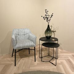 Mason bijzettafel set of 2 - zwart