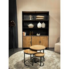 Sturdy wandkast 120 cm - zwart