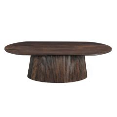 Salvator ovale salontafel - 120 cm - hout - walnoot bruin van het woonmerk Livingfurn