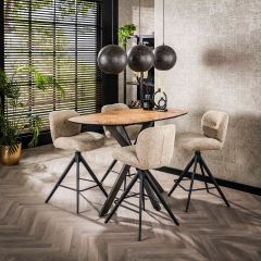 Miko organische bartafel - 140 cm - naturel
