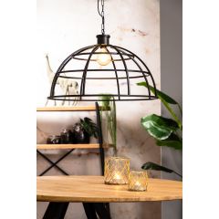 Irini hanglamp ø70x46 cm - mat zwart