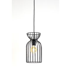 Lazar hanglamp ø18x34 cm - mat zwart