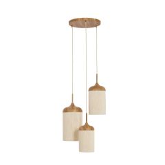 Danialo hanlamp 3L getrapt ø35x32 cm hout