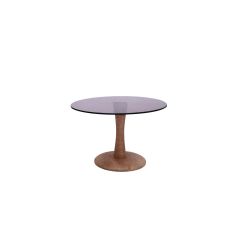 Brix Faye bijzettafel ø60 cm hout/glas - almond