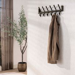 Forest kapstok 2x6 haken - bruin