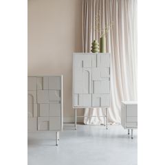 Beau wandkast hoog - beige