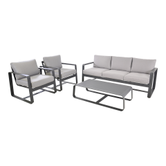 Loungeset Belezza - lichtgrijs