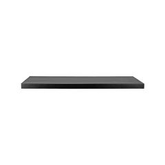 Restaurant/Bartafel Blad Rechthoekig Straight Edge 120x70 cm - zwart