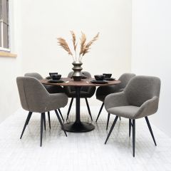 Otto eettafel 130 cm mangohout espresso
