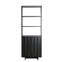 Lavinio stellingkast 75x45x200 cm hout - donkerbruin