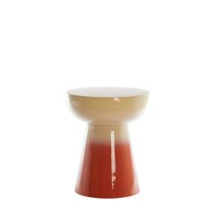 Rovini bijzettafel ø35x40,5 cm - crème+donker oranje
