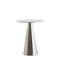 Leova bijzettafel ø35x45 cm - nikkel