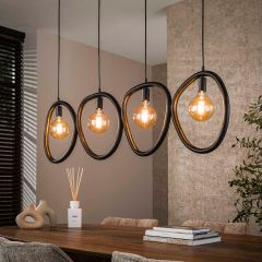 Celia hanglamp 4-lichts - artic zwart