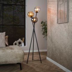 Max vloerlamp 3-lichts - artic zwart