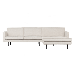 Rodeo chaise longue rechts bouclé naturel