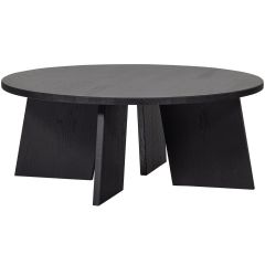 Fries salontafel eiken ø90 cm - zwart