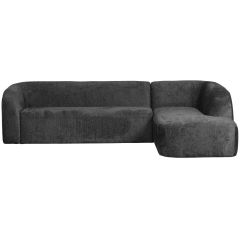 Sloping hoekbank rechts velvet