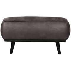 Statement hocker ecoleer - donkergrijs