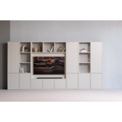 Meggy smalle opbergkast 55 cm - grenen dust