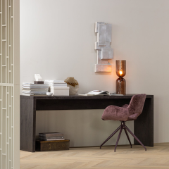 Maan sidetable mdf - donkerbruin