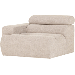 Novi 1-zits element arm links bouclé