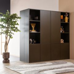 Woood Meggy opbergkast link 108 cm grenen - middenbruin