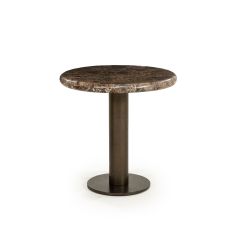 Luigi bijzettafel ø45 cm - bruin