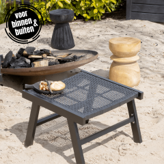Hocker Puk aluminium van het woonmerk WOOOD