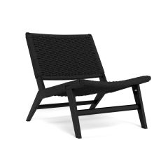 Nøra Jordan fauteuil | zwart eikenhout onderstel | vlechtwerk