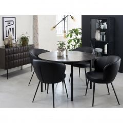 Magnus ronde eiken eettafel - Ø120 cm - espresso