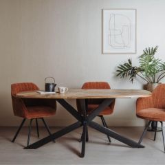 Silvi eettafel Deens ovaal - 180 cm