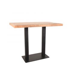 Restaurant/Bartafel 120x70x92 cm - straight edge - naturel