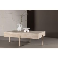 Secondo salontafel - 82 x 126 cm - travertin look