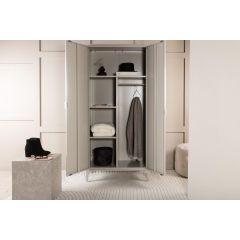 Duarte kledingkast - 183 x 85 cm - beige
