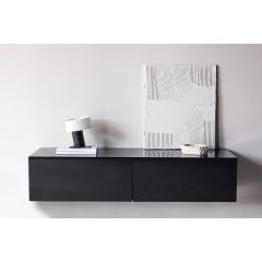 Müller hangend TV-meubel - 160 cm - zwart