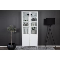 Noma vitrinekast - 80 x 190 cm - wit