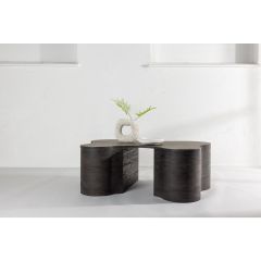 Andrea organische salontafel - 90 x 130 cm - mokka