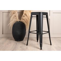 Metpe barkruk 76 cm - zwart