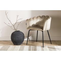 Mahlim eetkamerstoel - met armleuning - beige