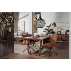 Dimaro eettafel - 180 cm - bruin