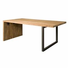 Lucca eettafel dichte poot - 180 cm - naturel