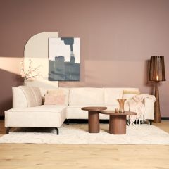 MySofa Floris Divan Links + 2,5 zits - beige velvet