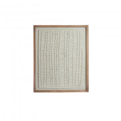 Haiku wandornament 74x2x90 cm - papier-maché crème